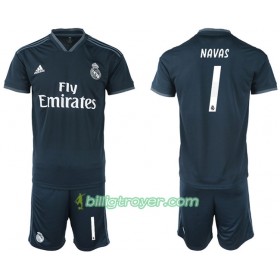 Billige Fotballdrakter Real Madrid NAVAS 1 Barn Bortedraktsett 2018/19 Kortermet